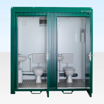 1+1 Double Mains Toilet 8Ft x 5Ft (Green)