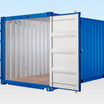 20FT Self Storage Container With Bamboo Floor – Blue (RAL 5010)