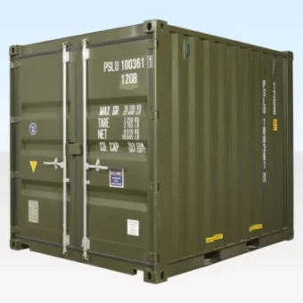 10FT X 8FT Shipping Container (One Trip) Green (RAL 6007)