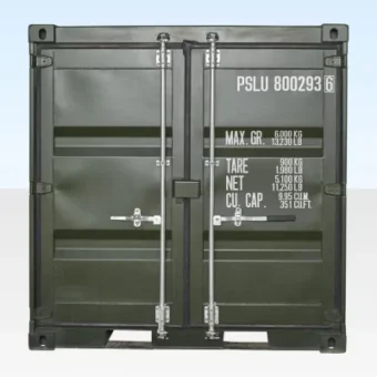 8Ft One Trip Shipping Container (Green)